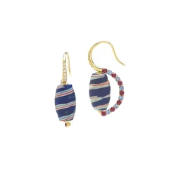 Antique Bead Earrings in Yellow gold