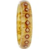 Bakelite Bangle with Yellow Sapphires