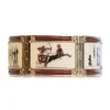Ceramic Egyptian Image Bracelet in Yellow Gold