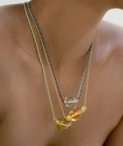 Chalcedony Chota Cord Necklace