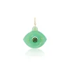 Chrysoprase and Jade Eye Charm