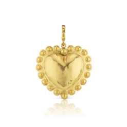 Circle Border Heart Charm