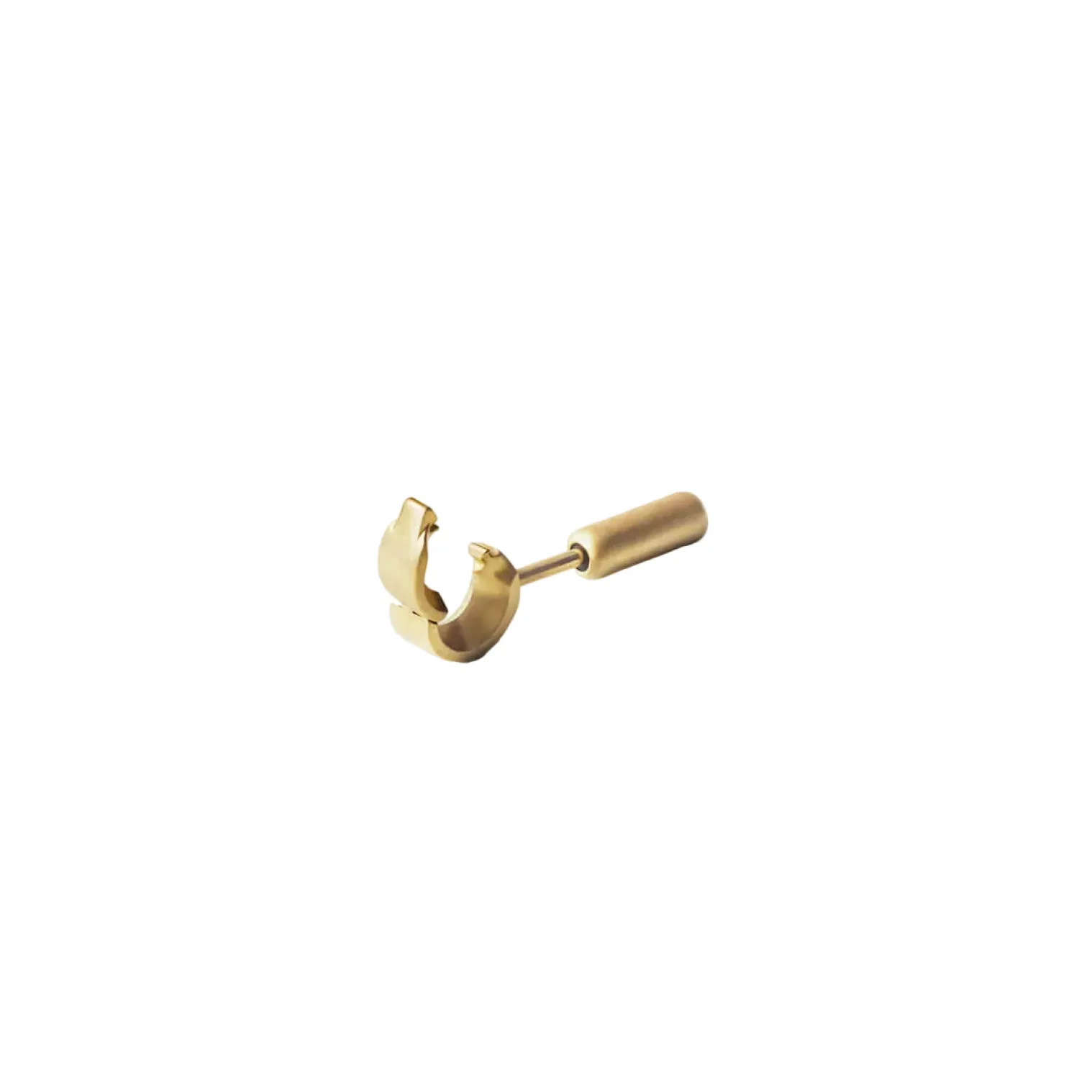 Circle Node Stud in Yellow Gold