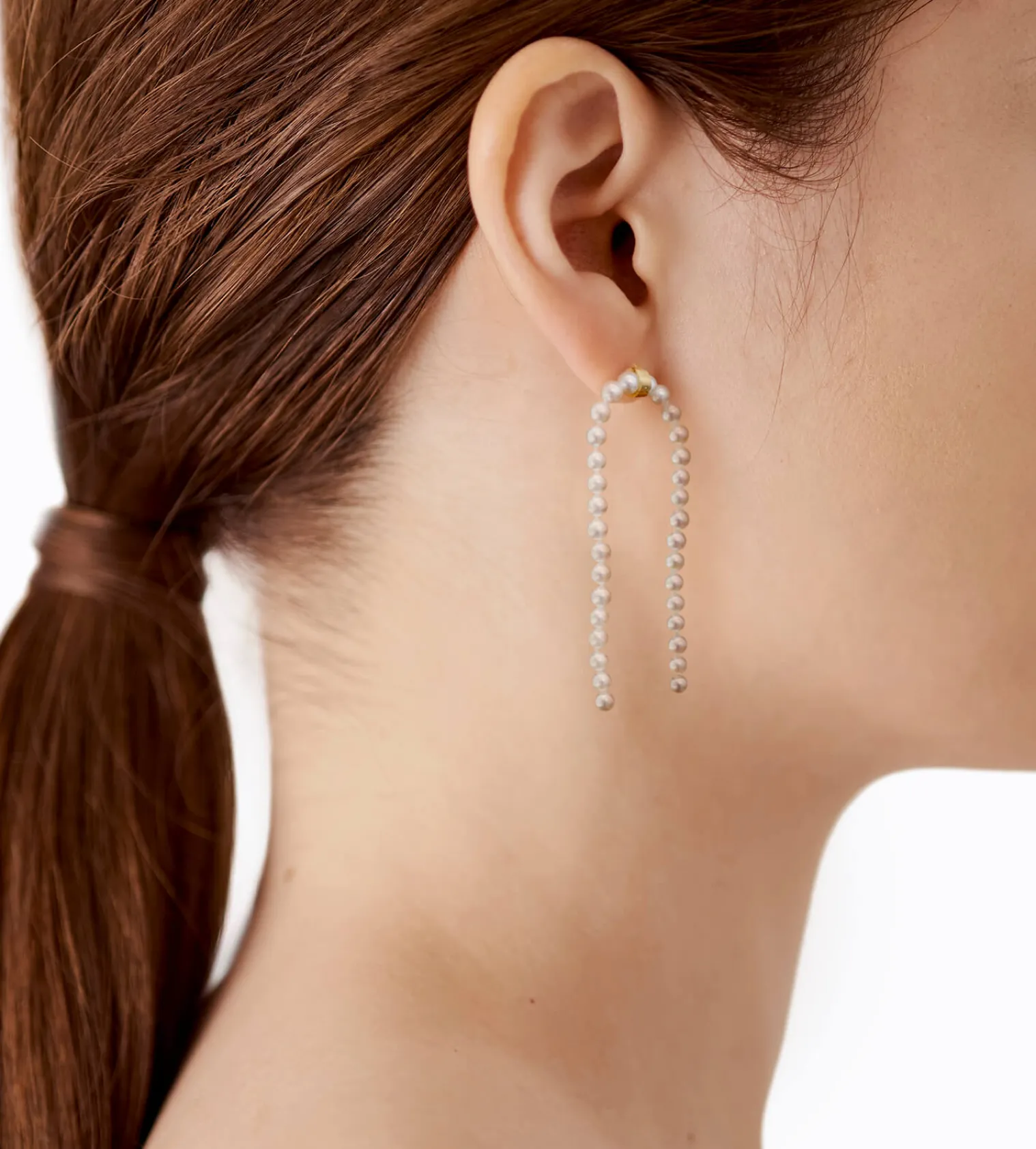 Circle Node Stud in Yellow Gold