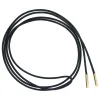 Cording Necklace in Black with Yellow Gold