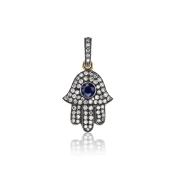 Diamond Hamsa Charm