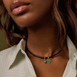 Emerald Kite Shaped Charm