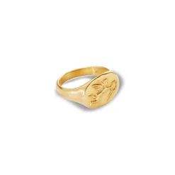 Flying Eros Ring in Yellow Gold