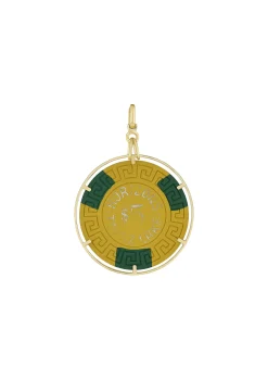 Horizons Topaz Lake Chip Pendant in Yellow Gold