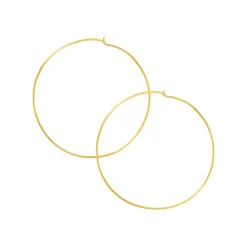 Maxi Dayal Hoop Earrings in Yellow Gold