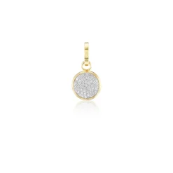 Mini Pavé Ora Round Charm