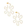 Panna Flower Hoop Earrings