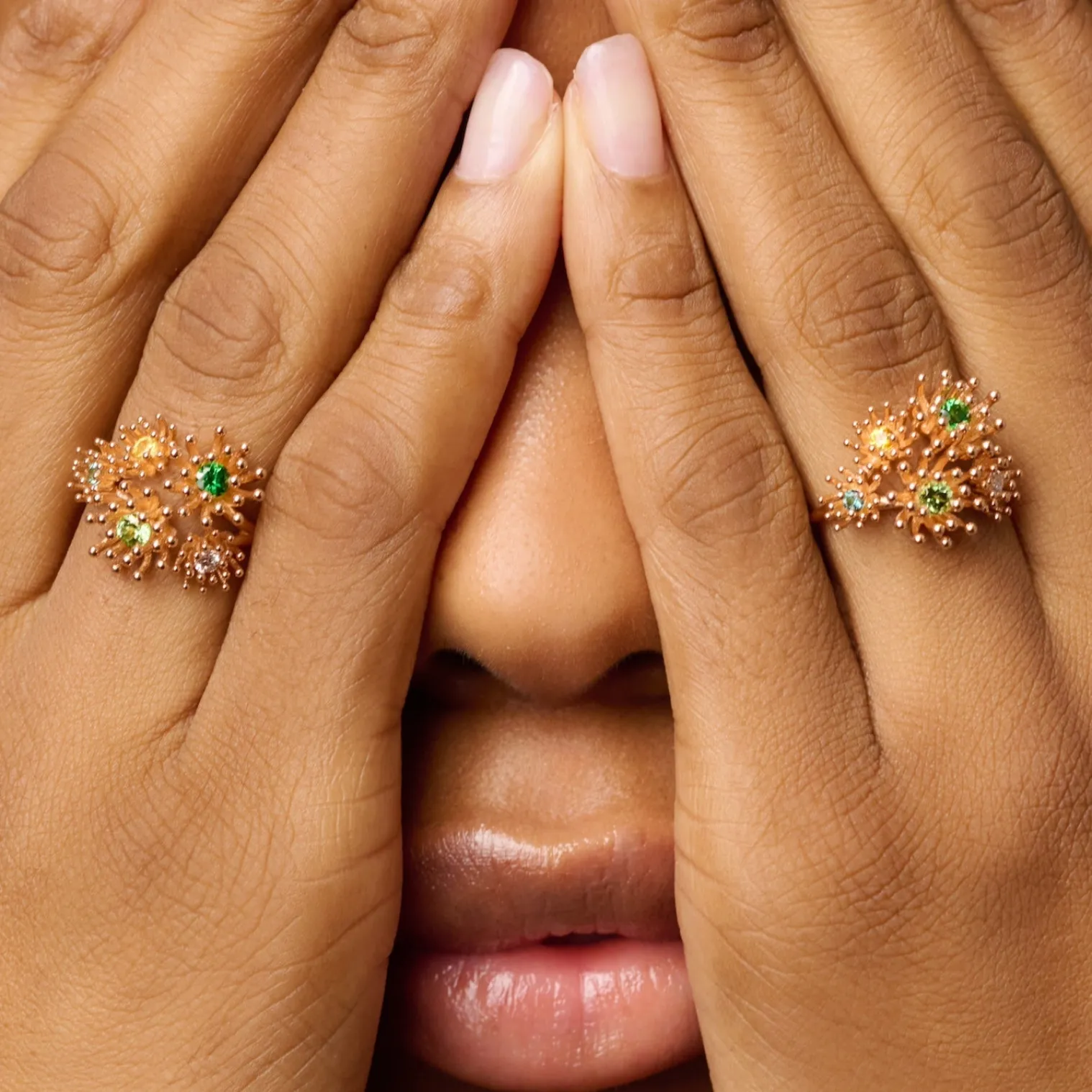 Petit Cactus Vert Ring