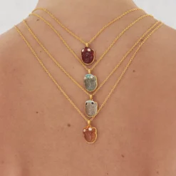 Pink Tourmaline & Diamond Frog Pendant Necklace