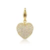 Puffy Heart Diamond Charm