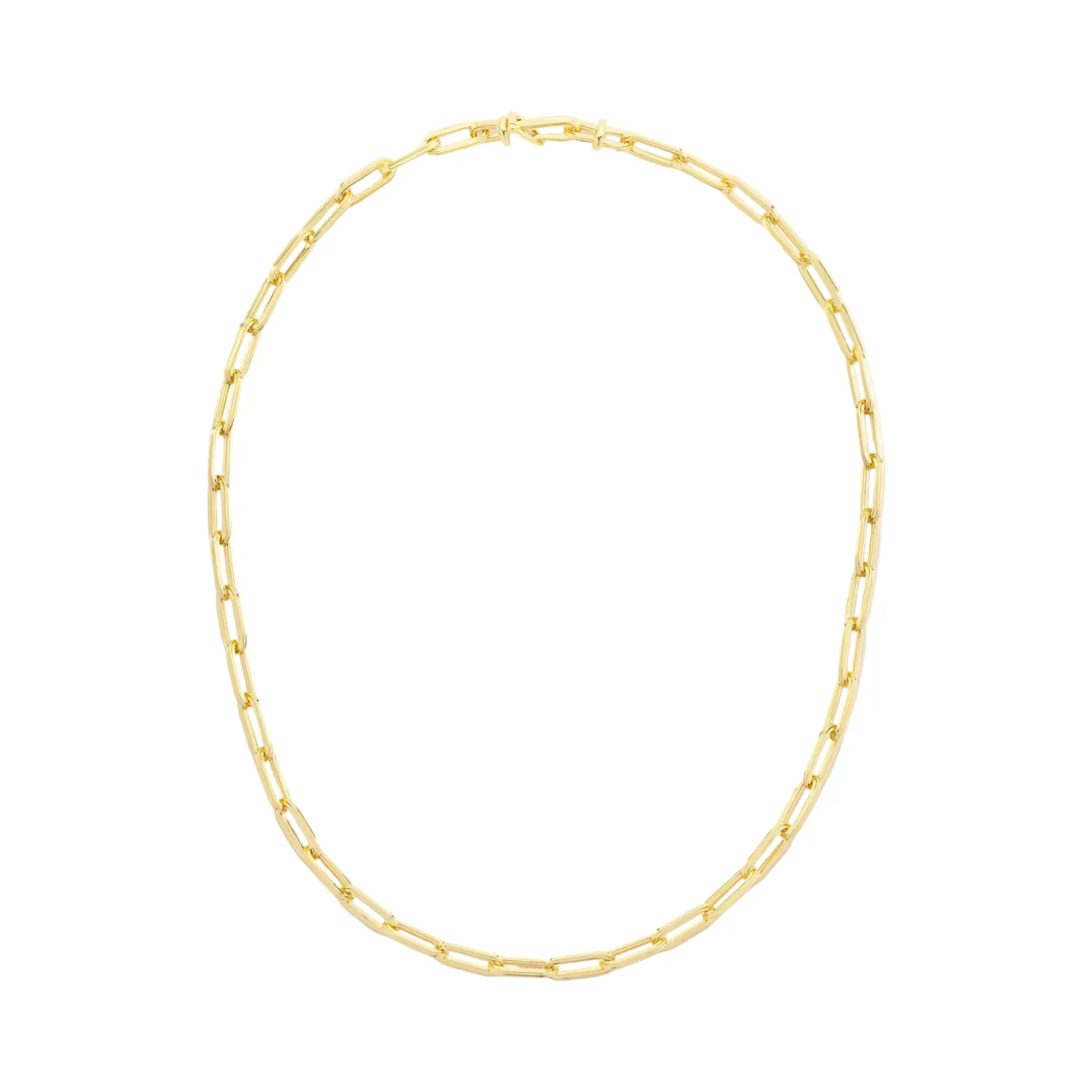 Short Lien Or Necklace in Yellow Gold