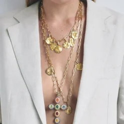 Short Lien Or Necklace in Yellow Gold