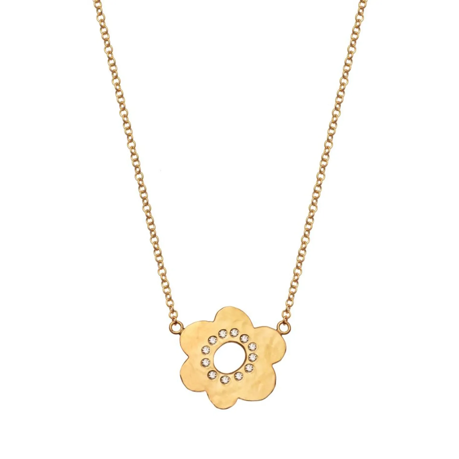 Small Daisy Diamond Necklace