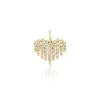 Small Diamond Fringe Charm