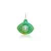 Turquoise and White Pearl Eye Charm