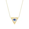 White Diamond Isida Petit Bleu Necklace in Yellow Gold