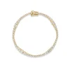 White Diamond Jones Tennis Bracelet in Yellow Gold