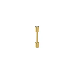 Yellow Gold and White Diamond 12mm Twist Pin Earring 01