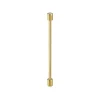 Yellow Gold and White Diamond 32mm Twist Pin Earring 03
